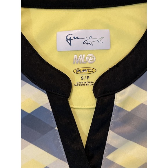 Greg Norman ML75 Play Dry Women's Activewear Top Tennis Golf Yellow Size S - Picture 2 of 4